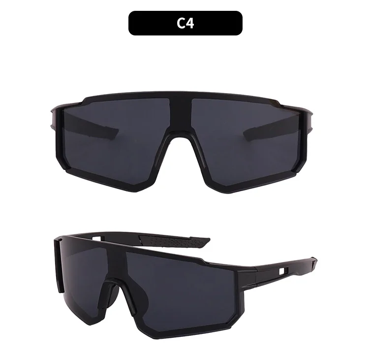 Black Polycarbonate (PC) Wholesale Neon Cycling Sunglasses UV400 / $1.03 per pair (Wholesale Price) - View 5