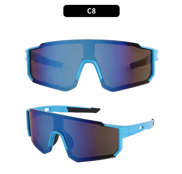 Black Polycarbonate (PC) Wholesale Neon Cycling Sunglasses UV400 / $1.03 per pair (Wholesale Price) - Details 4