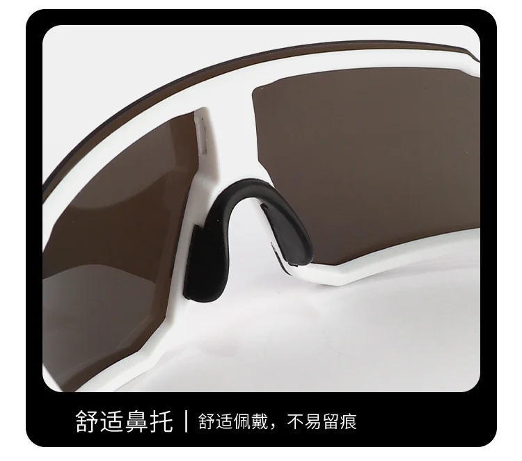Black Polycarbonate (PC) Wholesale Neon Cycling Sunglasses UV400 / $1.03 per pair (Wholesale Price) - Details 11