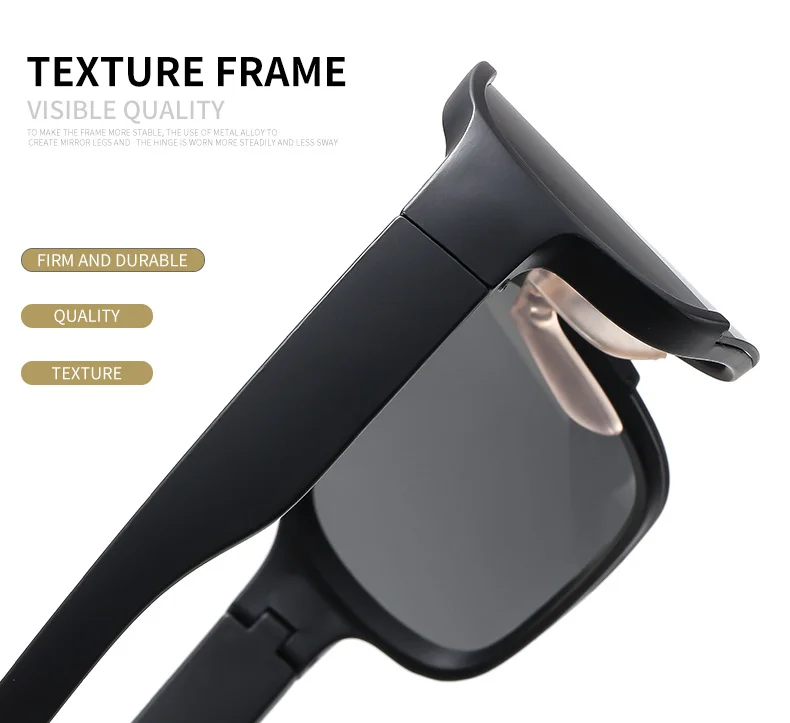 Black PC Alloy (Plastic) UV400 Glow Cycling Sunglasses / $0.82 per pair (Wholesale Price) - View 3