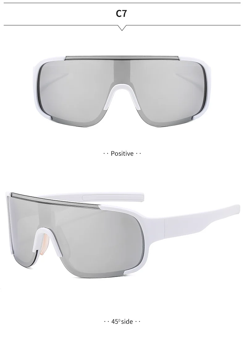 Black PC Alloy (Plastic) UV400 Glow Cycling Sunglasses / $0.82 per pair (Wholesale Price) - Details 9