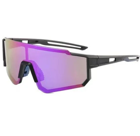 Black-Grey,White-Grey,Black-Green Revo... PC Stylish Cycling Sunglasses for Men & Women – Day & Night Outdoor Sports Eyewear with UV400 Protection. Trendy Euro-American Design for Running, Riding, and Driving - View 5