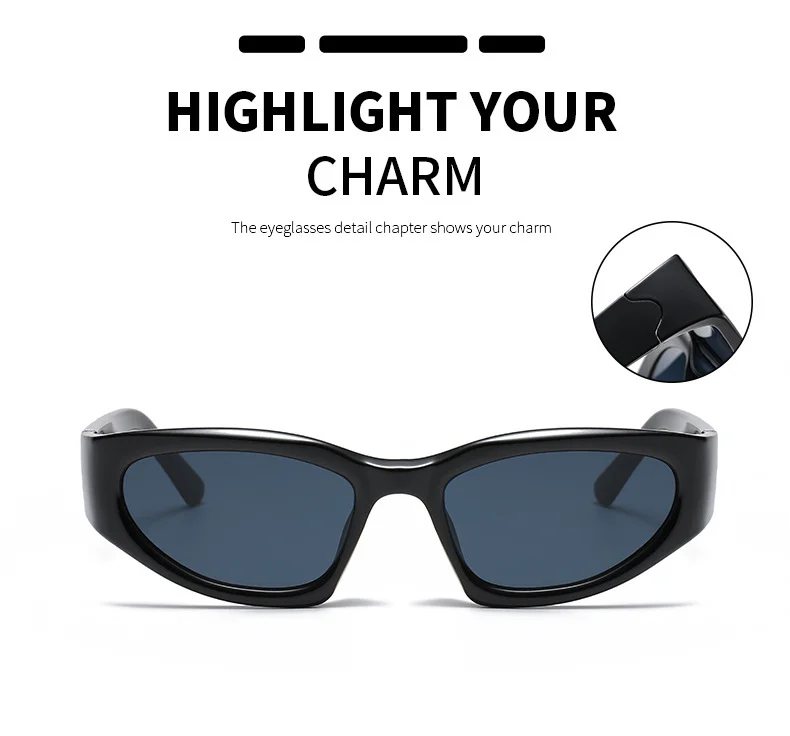 Electroplated Silver Metal Women's Y2K Style Ultra-Cool Sunglasses / $0.52 per pair (Wholesale Price) - View 2