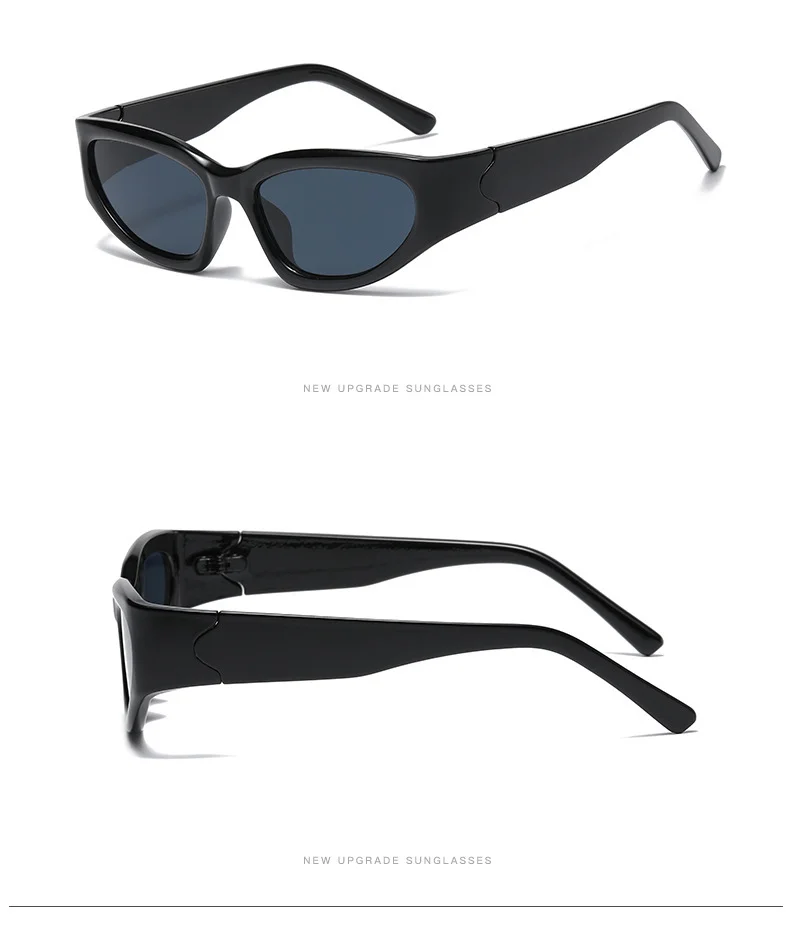 Electroplated Silver Metal Women's Y2K Style Ultra-Cool Sunglasses / $0.52 per pair (Wholesale Price) - Details 4
