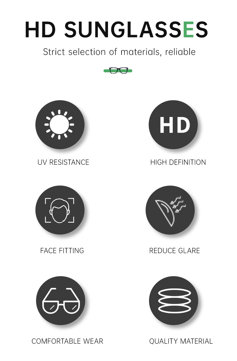 Black PC Women's Oval Small Frame Sunglasses - Premium Designer Style UV400 Fashion Eyewear - Details 8