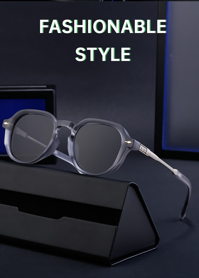 Black Metal Trendy Vintage Leopard Sun Glasses Women - Fashion Small Square Outdoor UV Protection Eyewear - Details 1