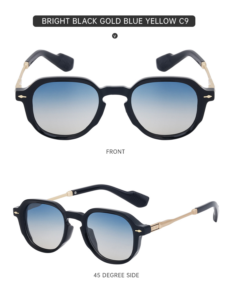 Black Metal Trendy Vintage Leopard Sun Glasses Women - Fashion Small Square Outdoor UV Protection Eyewear - Details 16