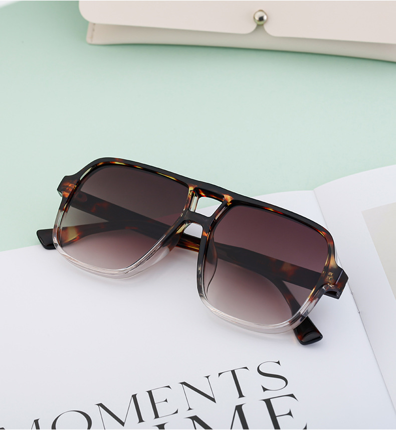 Black PC Vintage Aviator Sun Glasses Men - Large Frame Outdoor Sports UV Protection Eyewear - Details 7