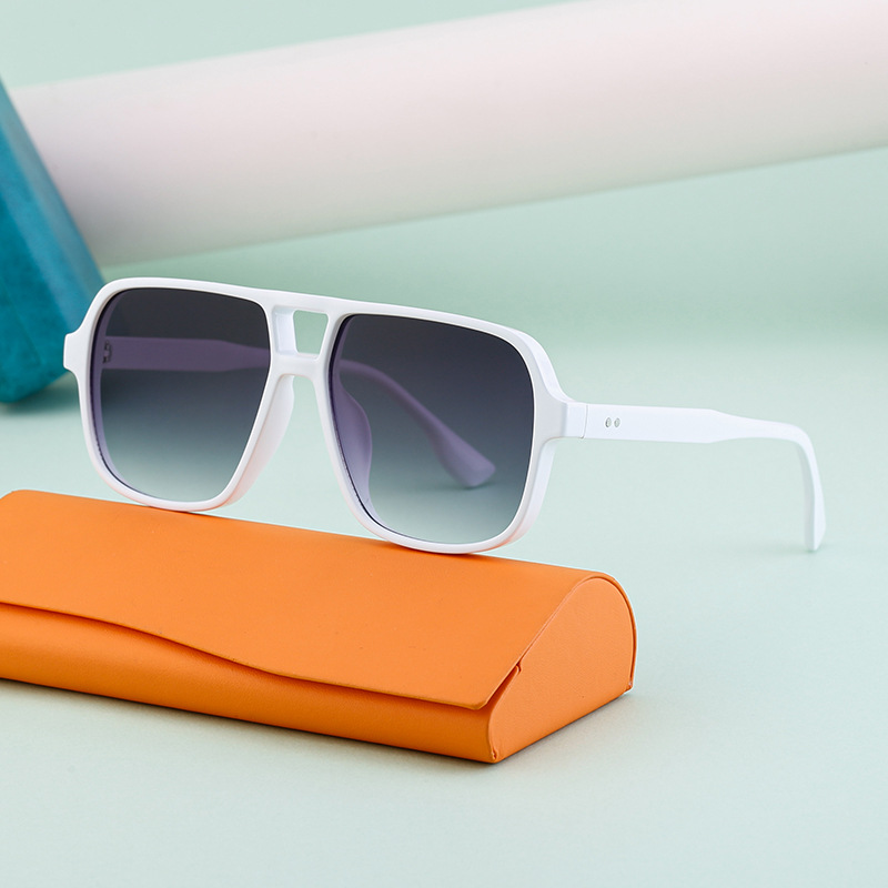 Black PC Vintage Aviator Sun Glasses Men - Large Frame Outdoor Sports UV Protection Eyewear - View 4