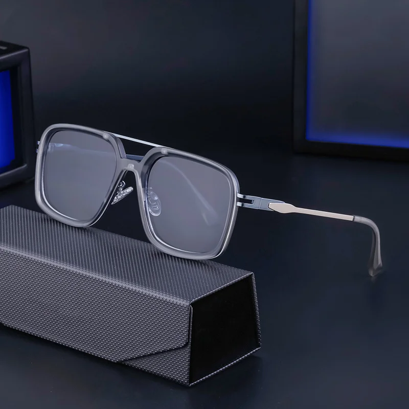 Black PC Men's Premium Retro Square Sunglasses - High-End Polarized Driving Shades Wholesale - View 4
