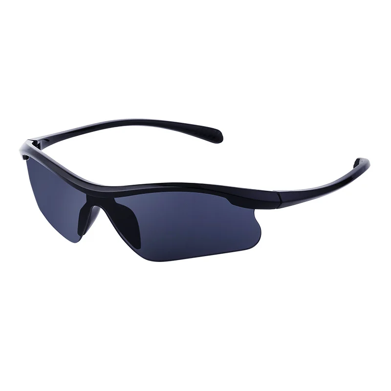 Black PC Unisex Half Frame Cycling Sunglasses - Windproof Outdoor Running Sports Goggles - View 4