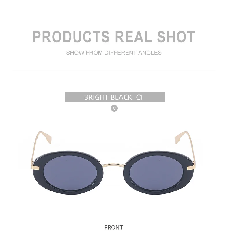 Black Metal Unisex Small Frame Steampunk Sunglasses - Trendy Retro Personalized Eyewear Wholesale - Details 10
