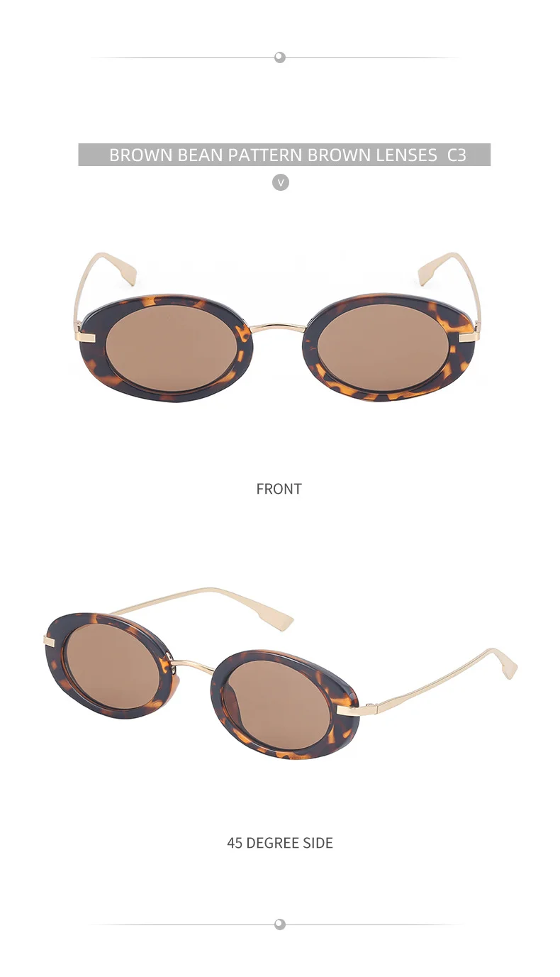 Black Metal Unisex Small Frame Steampunk Sunglasses - Trendy Retro Personalized Eyewear Wholesale - Details 13