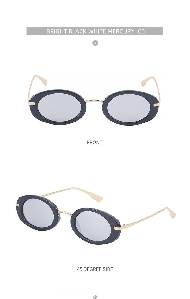 Black Metal Unisex Small Frame Steampunk Sunglasses - Trendy Retro Personalized Eyewear Wholesale - Details 16