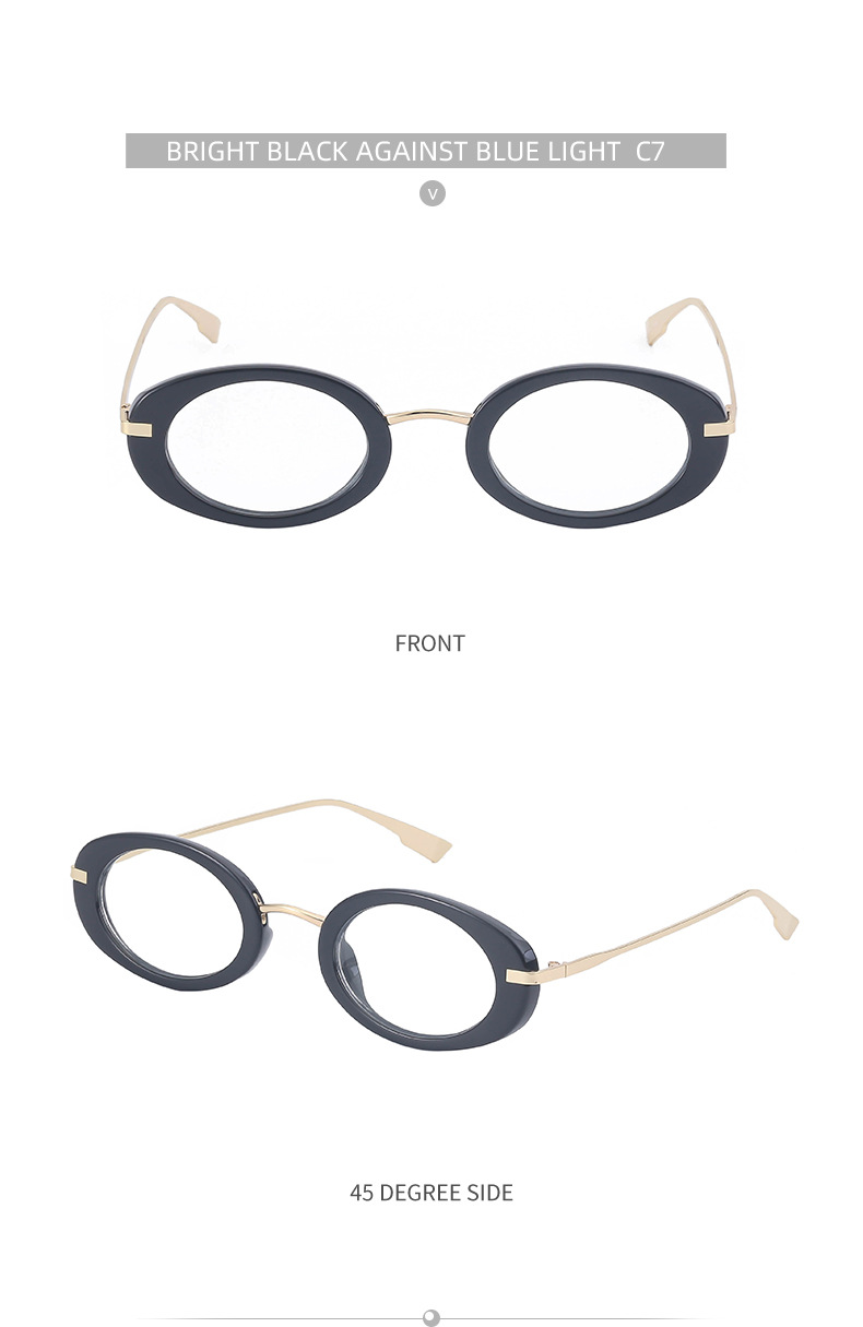 Black Metal Unisex Small Frame Steampunk Sunglasses - Trendy Retro Personalized Eyewear Wholesale - Details 17