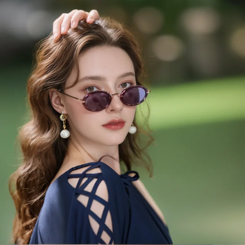 Unisex Small Frame Steampunk Sunglasses - Trendy Retro Personalized Eyewear Wholesale