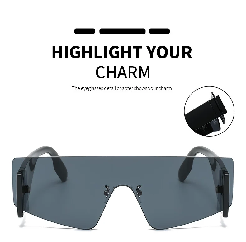 Multiple colors available Frameless Instagram Style Street Photography Glasses / $0.82 per pair (Wholesale Price) - View 4