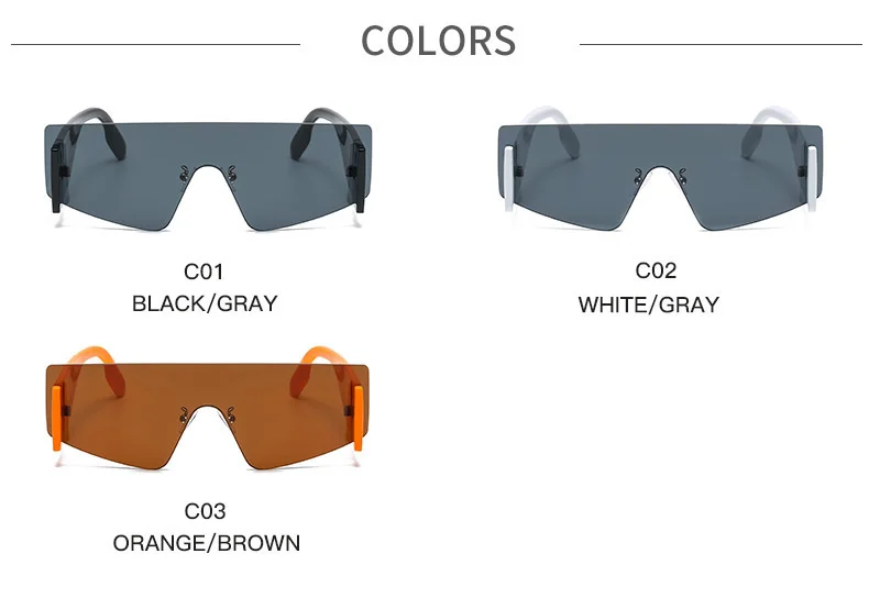 Multiple colors available Frameless Instagram Style Street Photography Glasses / $0.82 per pair (Wholesale Price) - Details 4