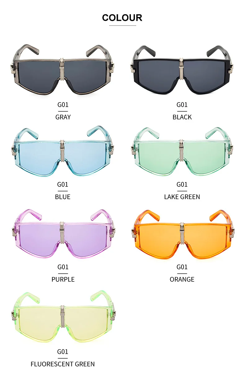 Black PC Women's New Oversized Sunglasses - Fashion UV Protection Sun Glasses - Details 6