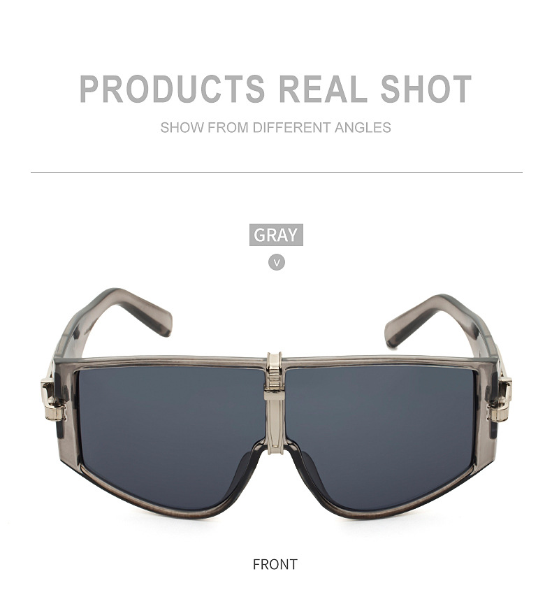 Black PC Women's New Oversized Sunglasses - Fashion UV Protection Sun Glasses - Details 7