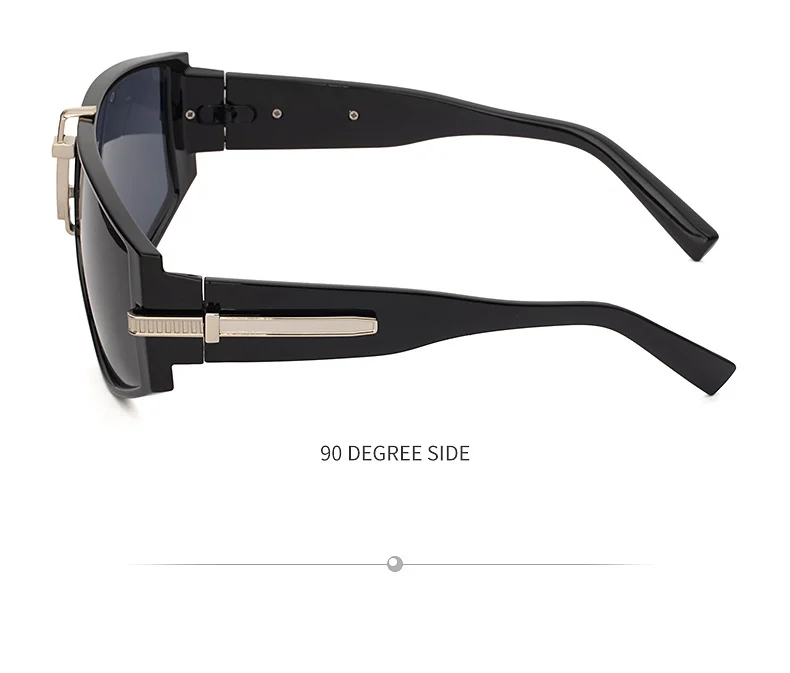 Black PC Women's New Oversized Sunglasses - Fashion UV Protection Sun Glasses - Details 10