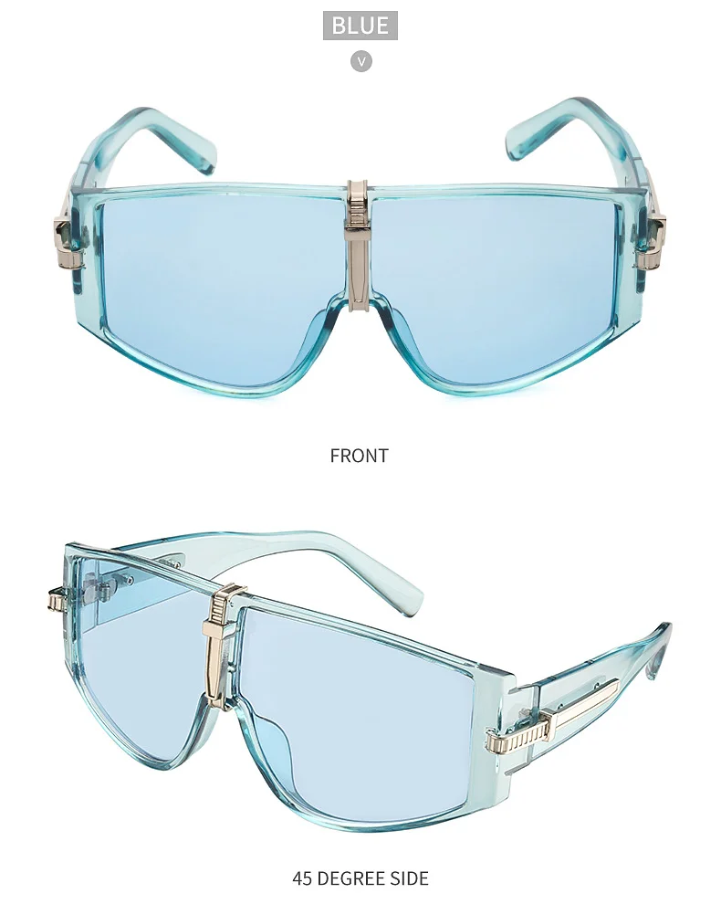 Black PC Women's New Oversized Sunglasses - Fashion UV Protection Sun Glasses - Details 11