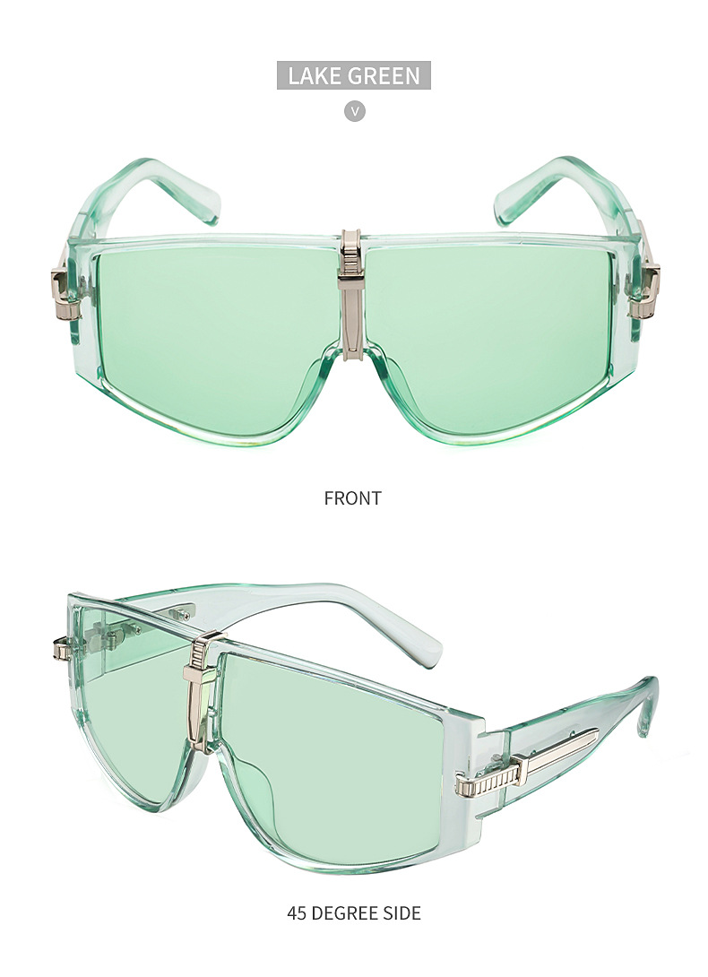 Black PC Women's New Oversized Sunglasses - Fashion UV Protection Sun Glasses - Details 13