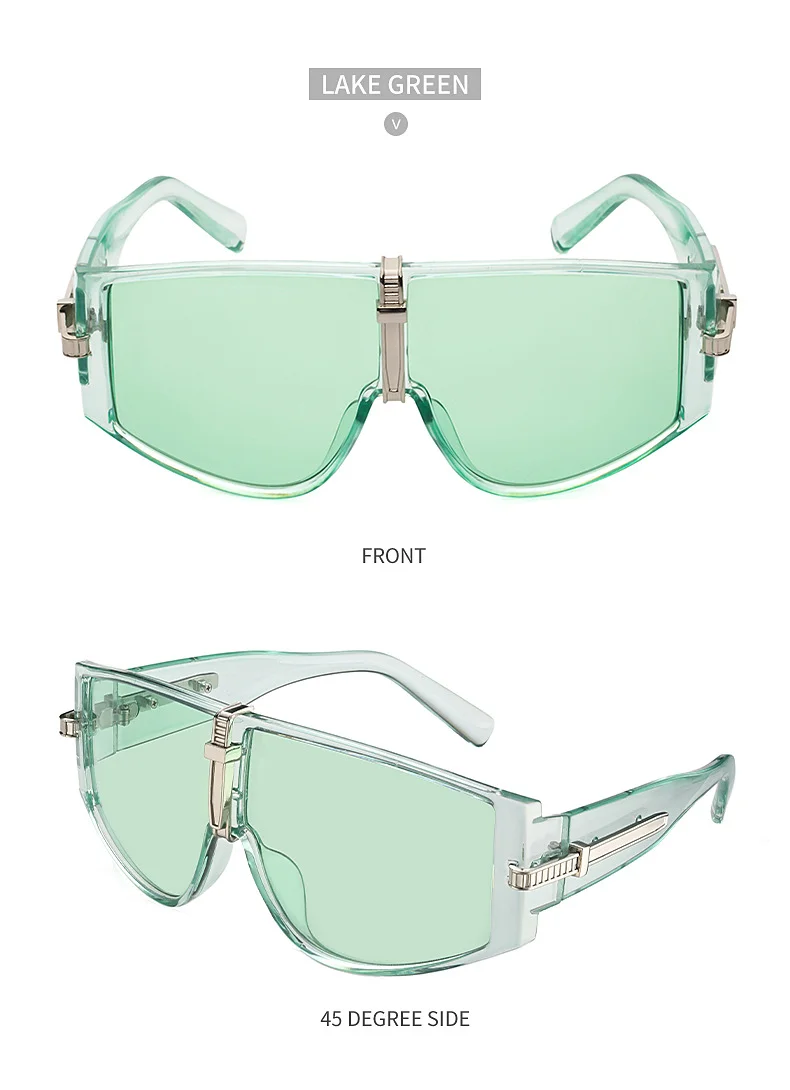 Black PC Women's New Oversized Sunglasses - Fashion UV Protection Sun Glasses - Details 13