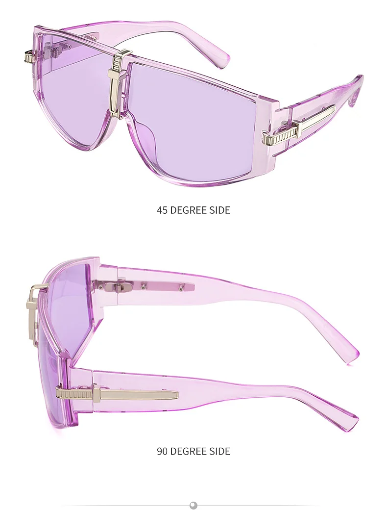 Black PC Women's New Oversized Sunglasses - Fashion UV Protection Sun Glasses - Details 15