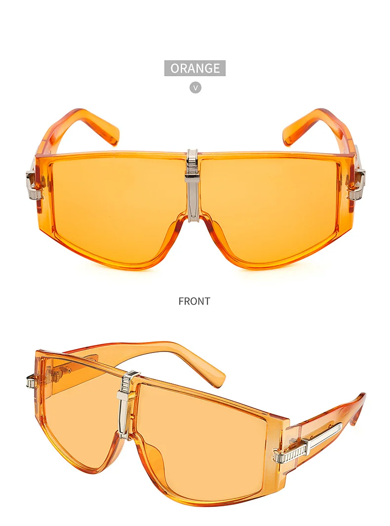 Black PC Women's New Oversized Sunglasses - Fashion UV Protection Sun Glasses - Details 16