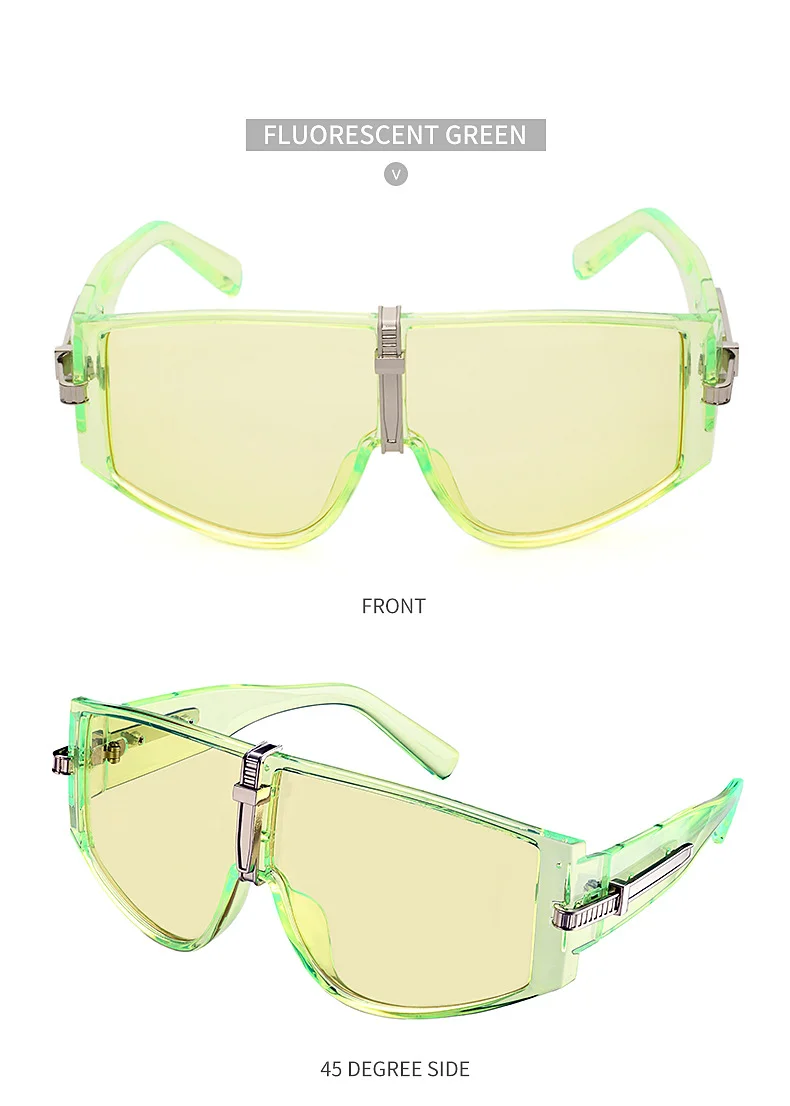 Black PC Women's New Oversized Sunglasses - Fashion UV Protection Sun Glasses - Details 17