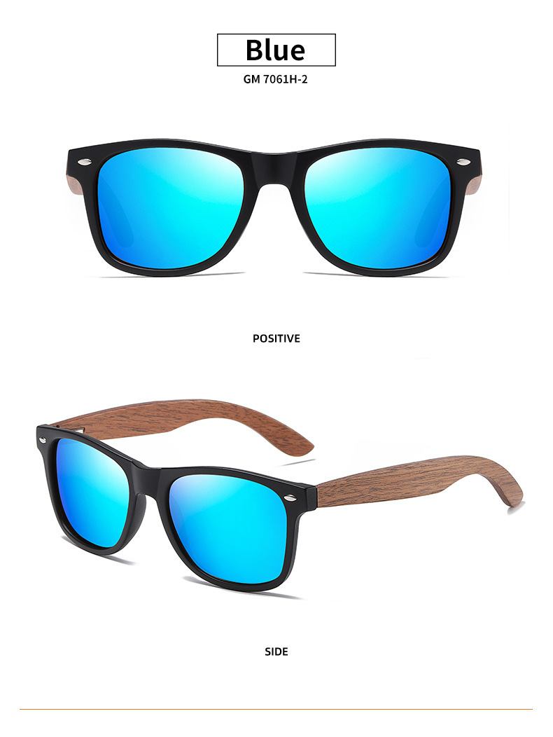 Walnut Walnut Wood + Polarized Lens Premium Walnut Wood Sunglasses – Polarized Bamboo Frames with a Vintage European Flair - Details 9