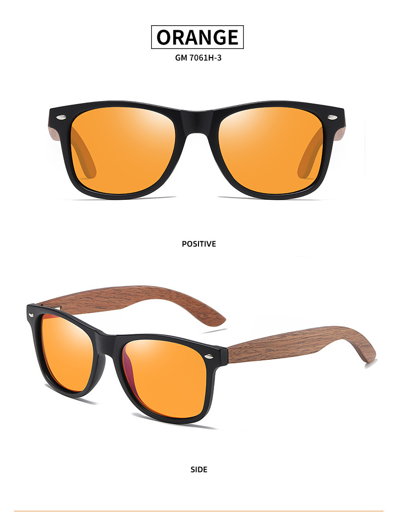 Walnut Walnut Wood + Polarized Lens Premium Walnut Wood Sunglasses – Polarized Bamboo Frames with a Vintage European Flair - Details 10