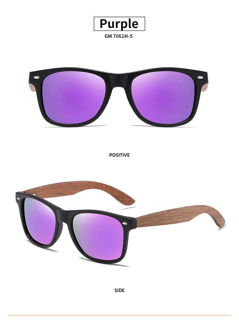 Walnut Walnut Wood + Polarized Lens Premium Walnut Wood Sunglasses – Polarized Bamboo Frames with a Vintage European Flair - Details 12