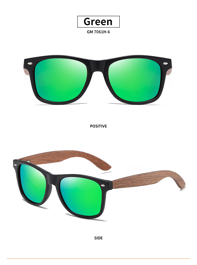 Walnut Walnut Wood + Polarized Lens Premium Walnut Wood Sunglasses – Polarized Bamboo Frames with a Vintage European Flair - Details 13