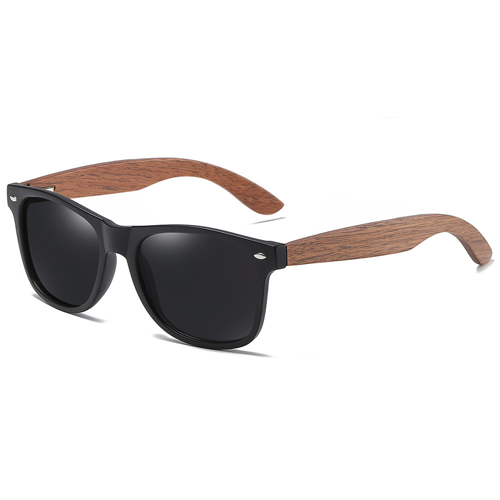 Walnut Walnut Wood + Polarized Lens Premium Walnut Wood Sunglasses – Polarized Bamboo Frames with a Vintage European Flair - View 1