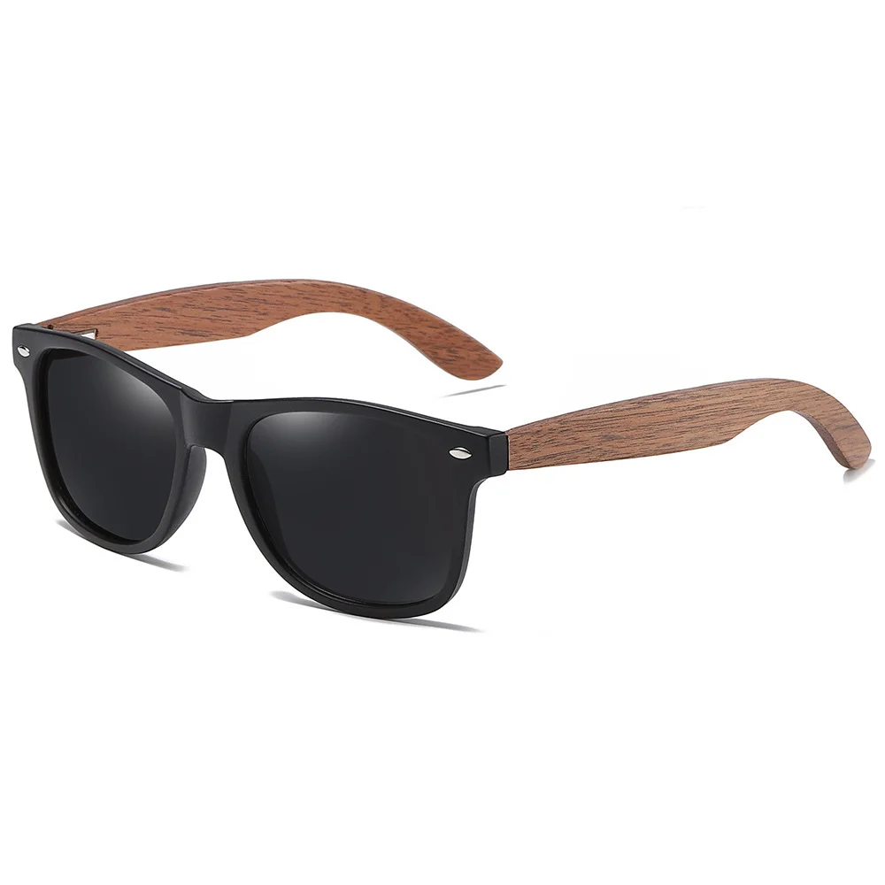 Premium Walnut Wood Sunglasses – Polarized Bamboo Frames with a Vintage European Flair