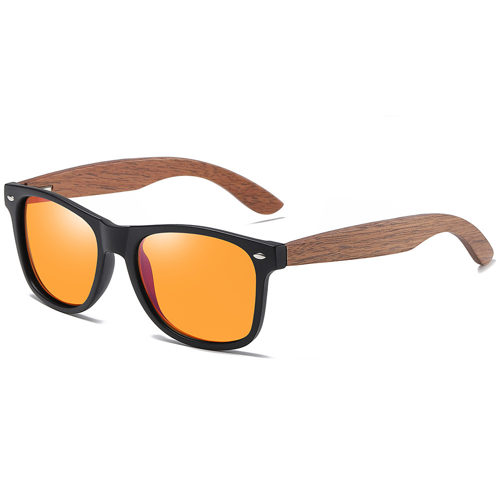 Walnut Walnut Wood + Polarized Lens Premium Walnut Wood Sunglasses – Polarized Bamboo Frames with a Vintage European Flair - View 2