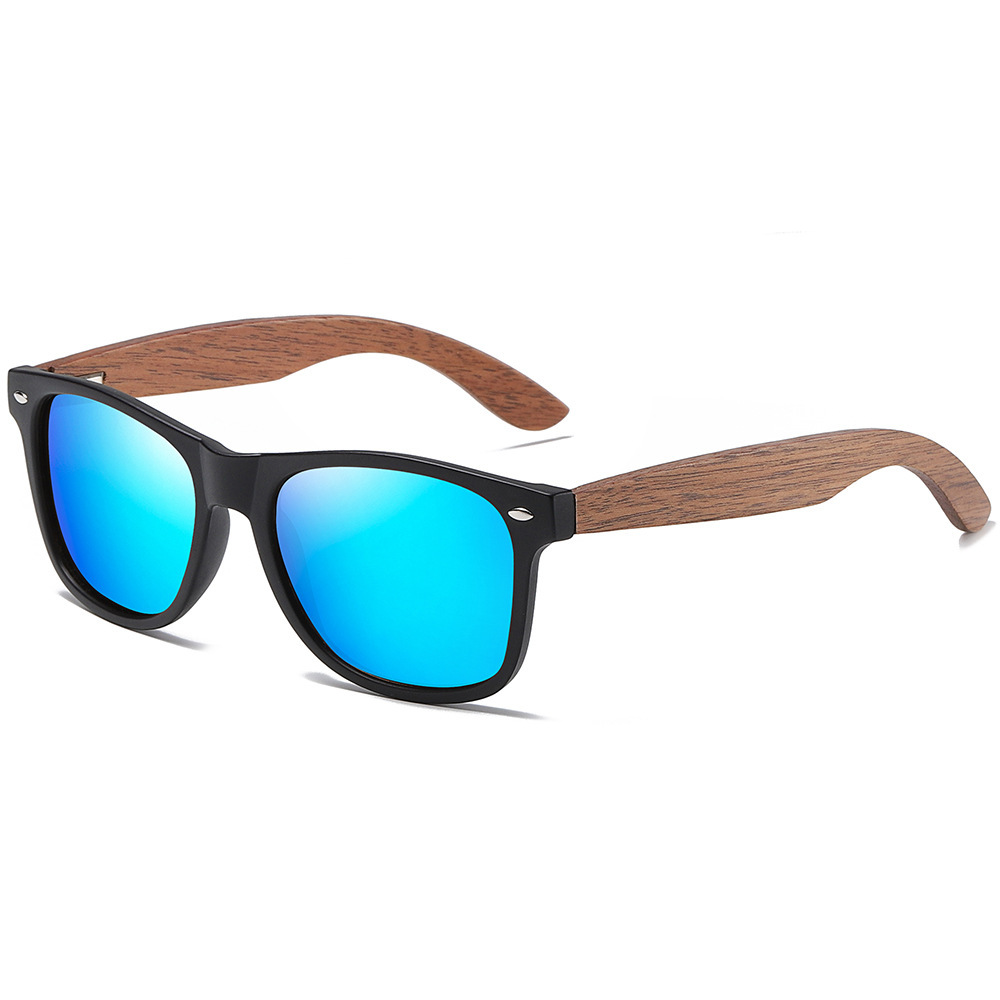 Walnut Walnut Wood + Polarized Lens Premium Walnut Wood Sunglasses – Polarized Bamboo Frames with a Vintage European Flair - View 3