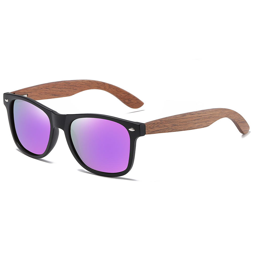 Walnut Walnut Wood + Polarized Lens Premium Walnut Wood Sunglasses – Polarized Bamboo Frames with a Vintage European Flair - View 7