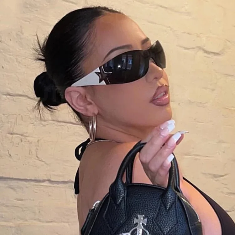 Star-Shaped Retro Sunglasses - Oversized Unisex Glasses / $1.97 per pair (Wholesale Price)