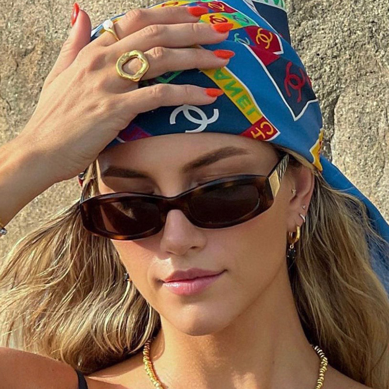 Small Frame Rock Glasses - Diamond Pattern Sunglasses / $0.76 per pair (Wholesale Price)