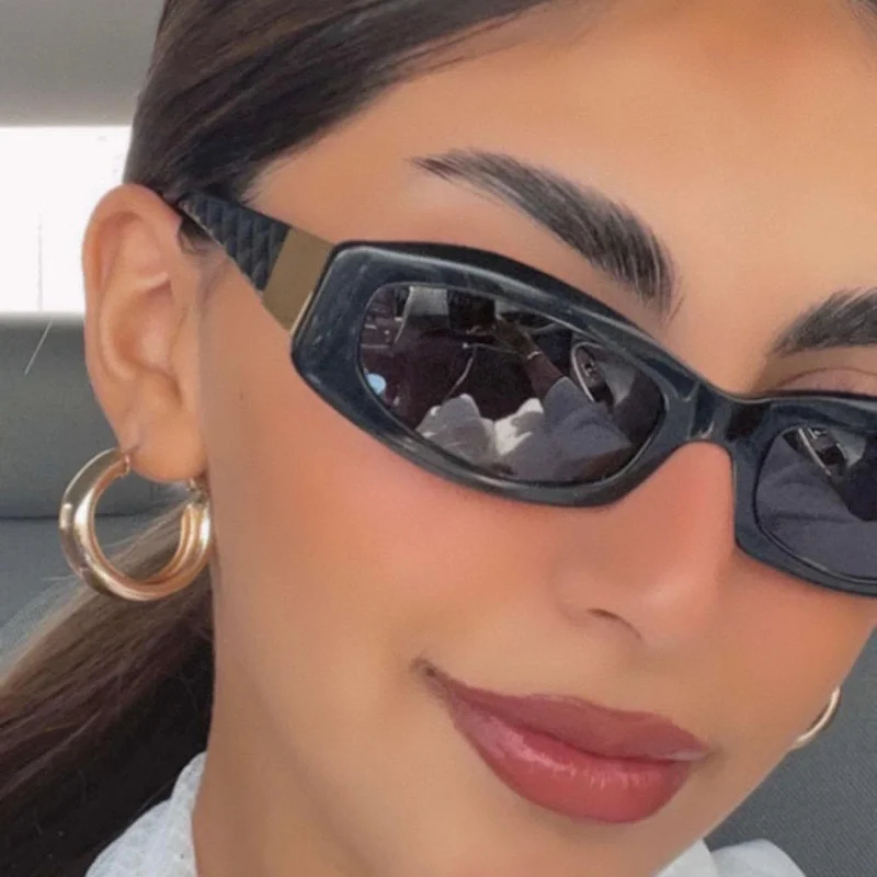 Multiple colors available PC Small Frame Rock Glasses - Diamond Pattern Sunglasses / $0.76 per pair (Wholesale Price) - View 3
