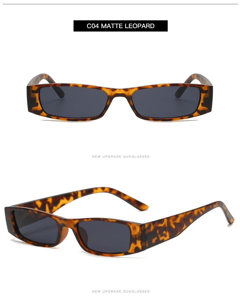 Multiple colors available PC New Retro Small Frame Square Sunglasses / $0.82 per pair (Wholesale Price) - Details 4
