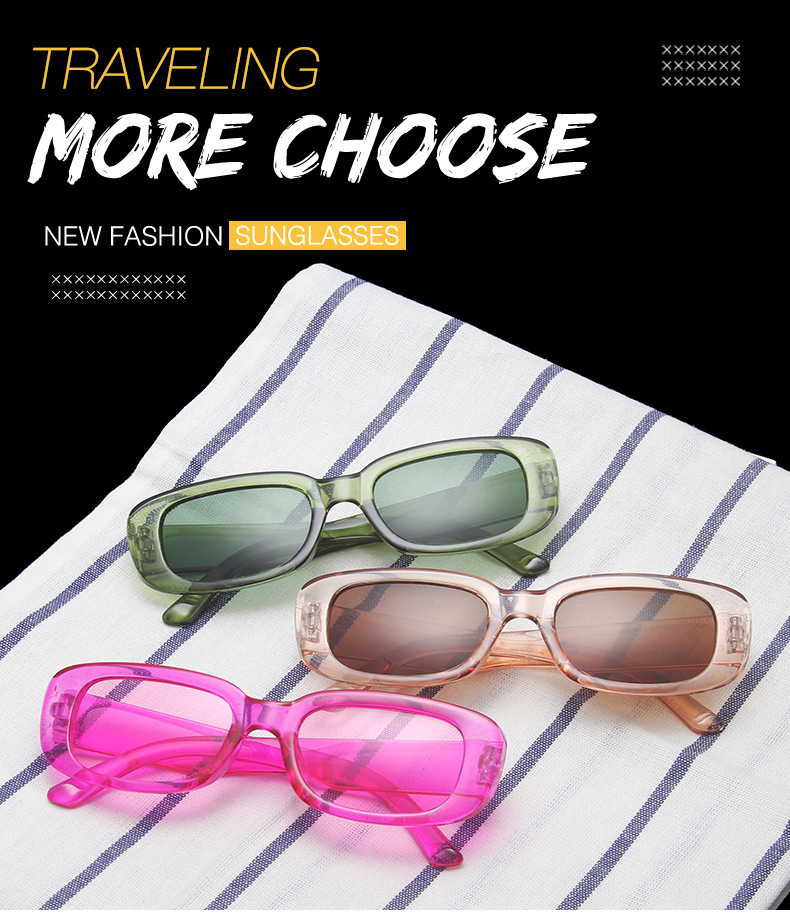 Jelly colors PC Small Frame Sunglasses - Trendy Jelly Colors for Street Style / $0.52 per pair (Wholesale Price) - View 2