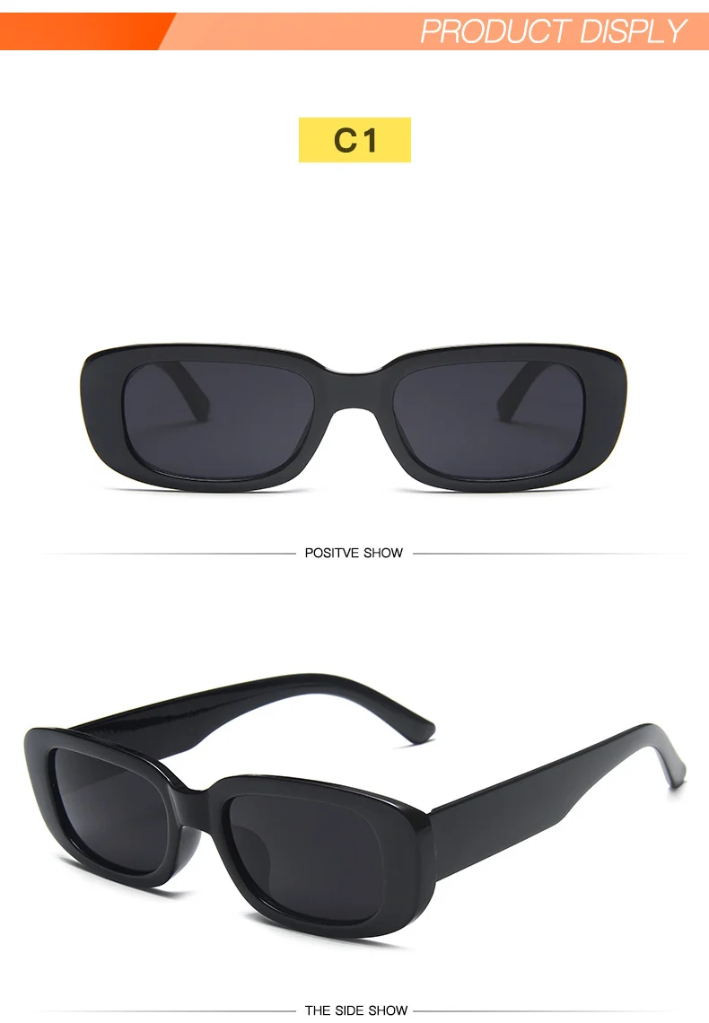 Jelly colors PC Small Frame Sunglasses - Trendy Jelly Colors for Street Style / $0.52 per pair (Wholesale Price) - Details 3