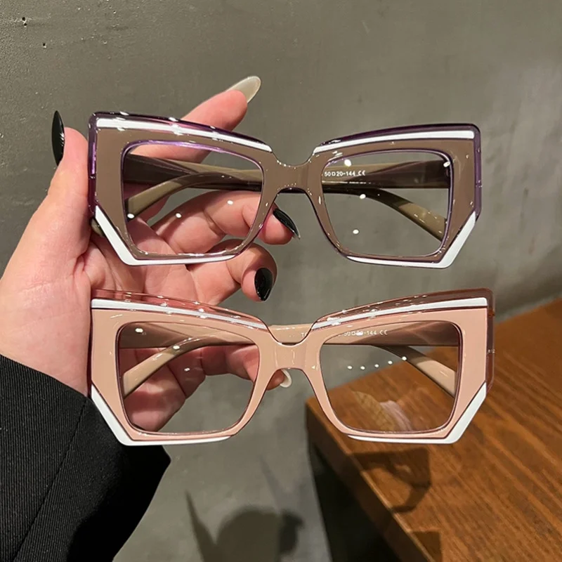 Cat-Eye Blue Light Glasses - Artistic Oversized Frame / $0.72 per pair (Wholesale Price)