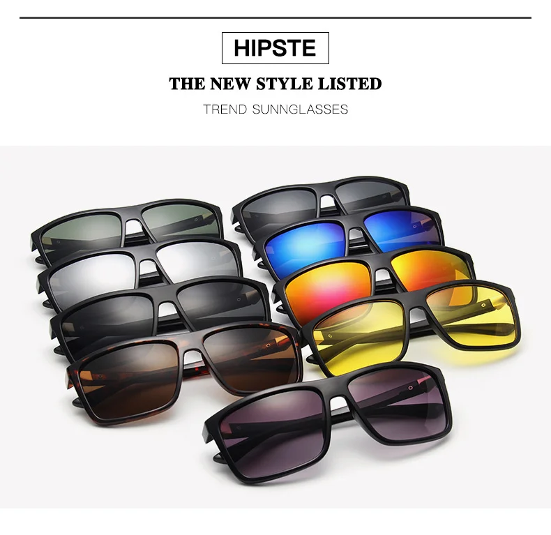 Bright Black, Sand Black, Leopard Print PC Classic Design Custom Vintage for Men Male Driving Sun Glasses Sunglasses Shades - View 4