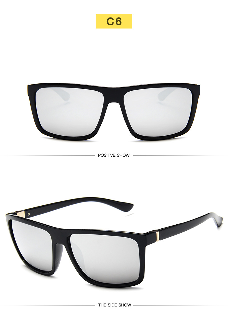 Bright Black, Sand Black, Leopard Print PC Classic Design Custom Vintage for Men Male Driving Sun Glasses Sunglasses Shades - Details 7