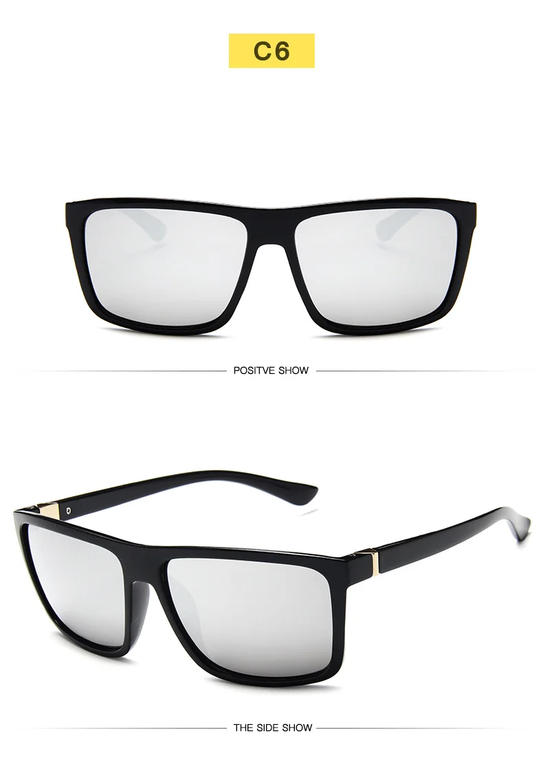 Bright Black, Sand Black, Leopard Print PC Classic Design Custom Vintage for Men Male Driving Sun Glasses Sunglasses Shades - Details 7